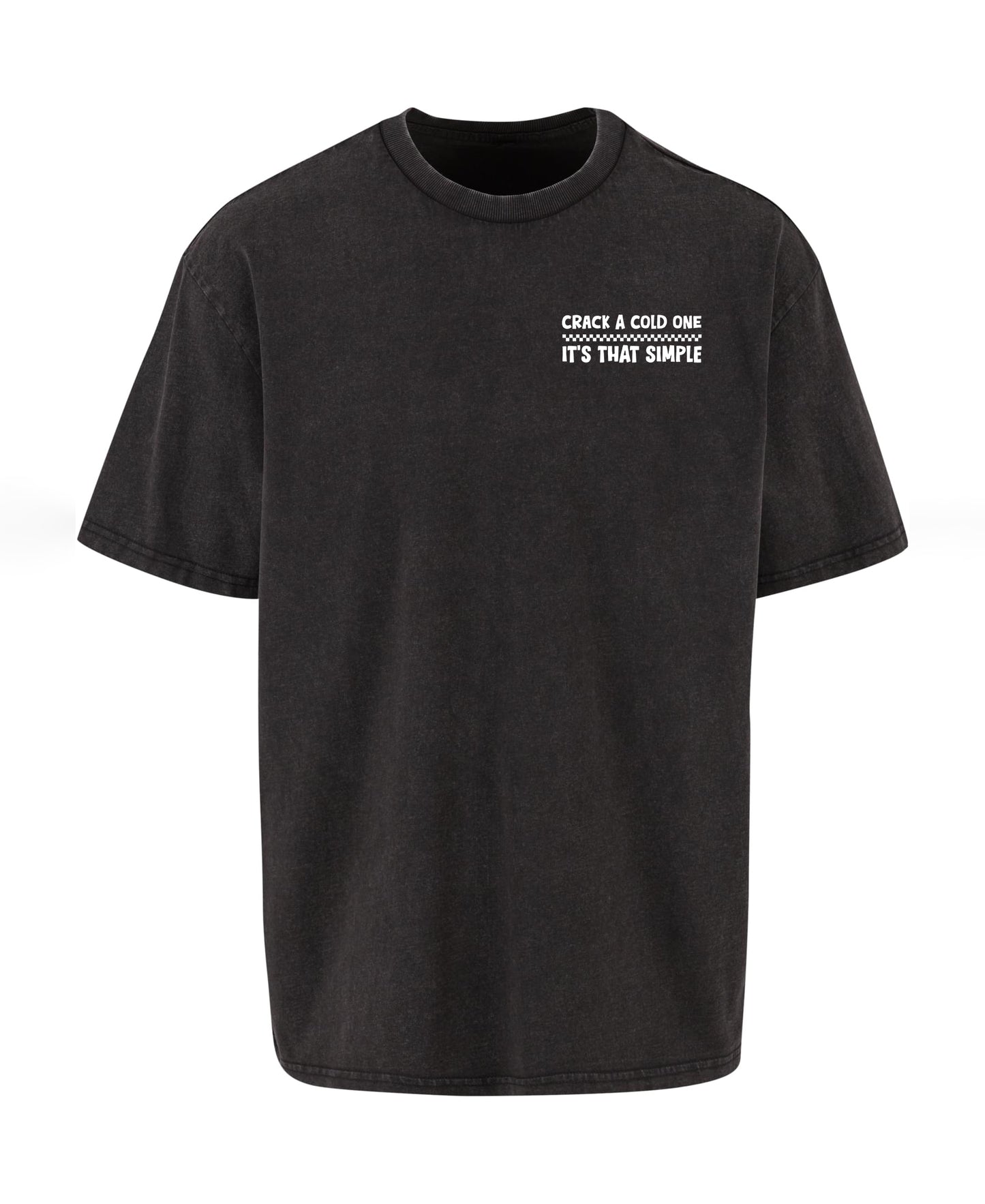 Crack A Cold One Oversized Vintage Acid Wahed T-Shirt