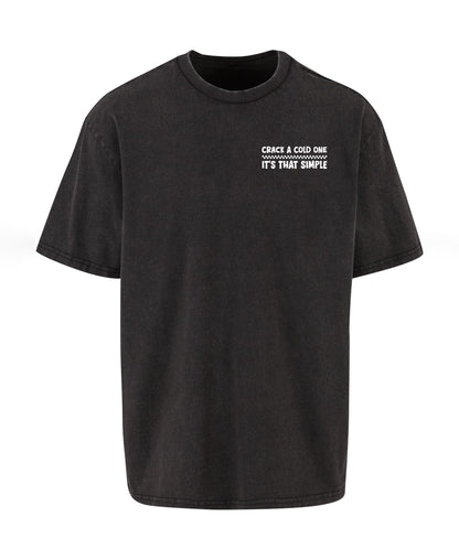 Crack A Cold One Oversized Vintage Acid Wahed T-Shirt