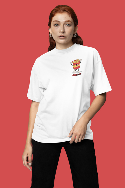Fries Before Guys Oversized T-Shirt