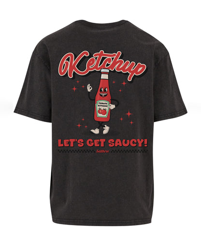 Ketchup Oversized Vintage Acid Wahed T-Shirt