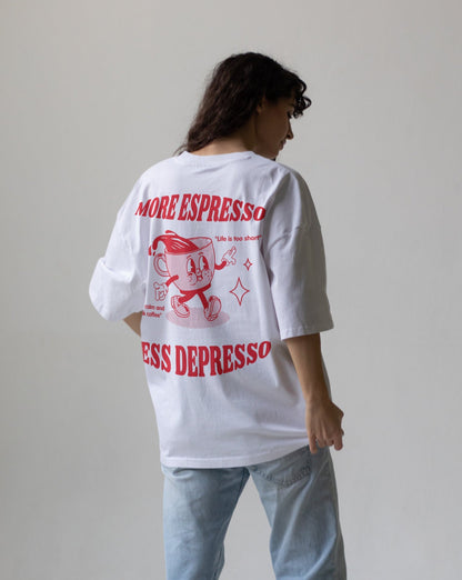 More Espresso Less Depresso Oversized T-Shirt