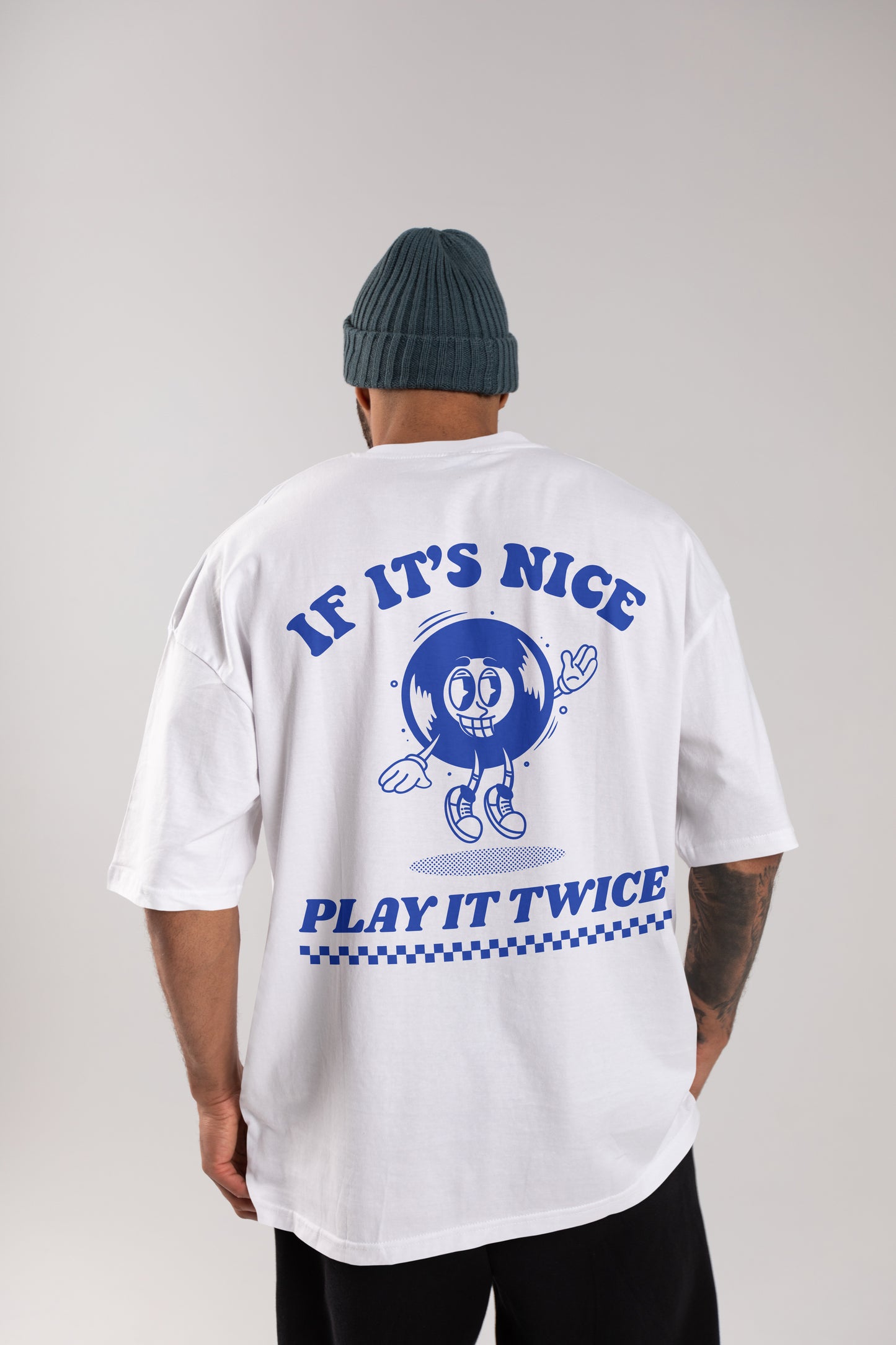 If It's Nice Play It Twice Oversized T-Shirt